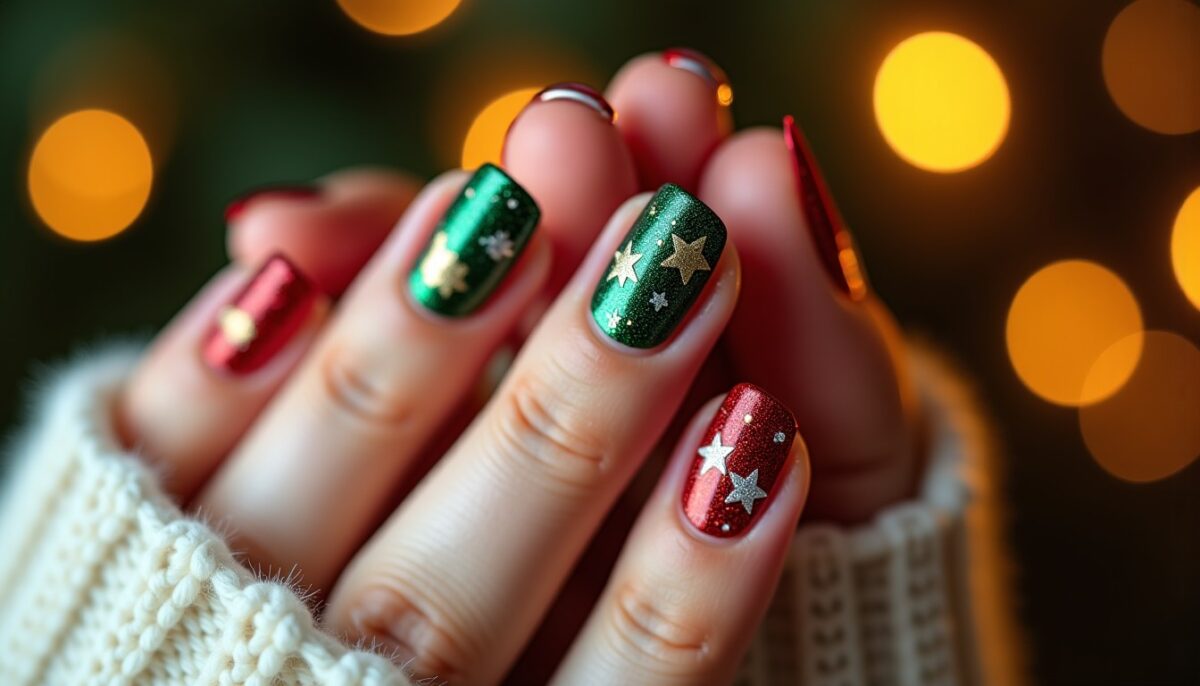 Inspirations magiques de nail art pour des ongles enchantés à Noël