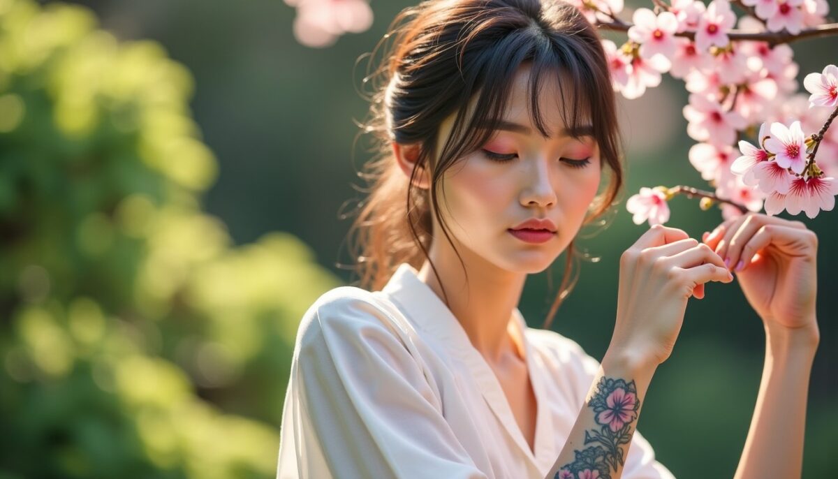Tatouage Fleur de Cerisier : L’Alliance Parfaite entre Esthétique et Sensibilité